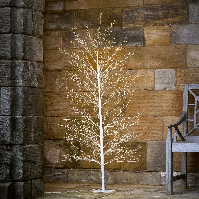 Christmas Tree Snowflakes 1.5m Winter White LED Tree