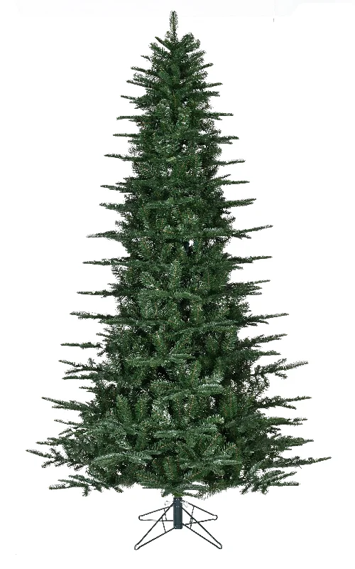 11ft Unlit Green Aspen Fir Christmas Tree - 4269 Tips 77" Diameter with Stand