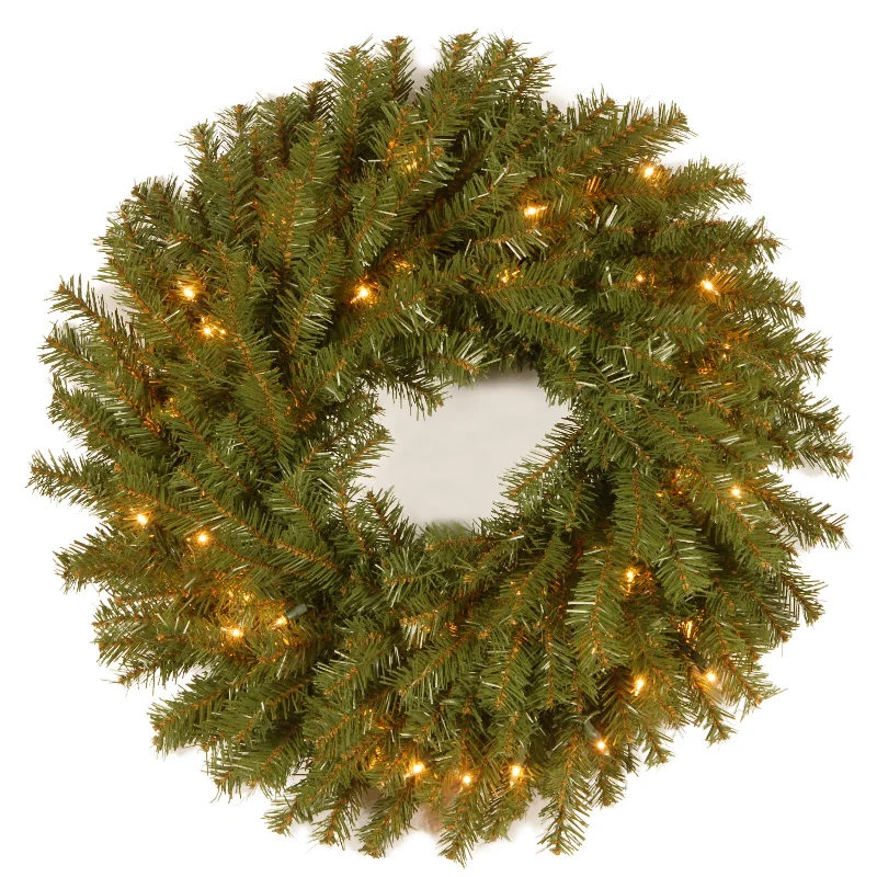 Christmas Toy Workshop 20 in. Pre-Lit Norwood Fir Wreath with Clear Lights