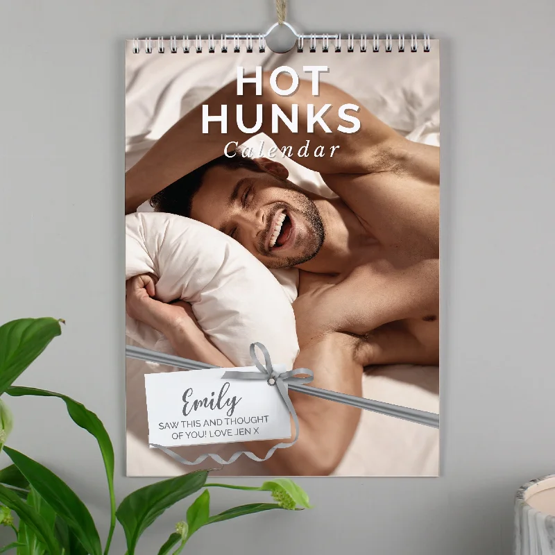 Christmas Homemade Cookies Personalised 2025 Hot Hunks A4 Calendar