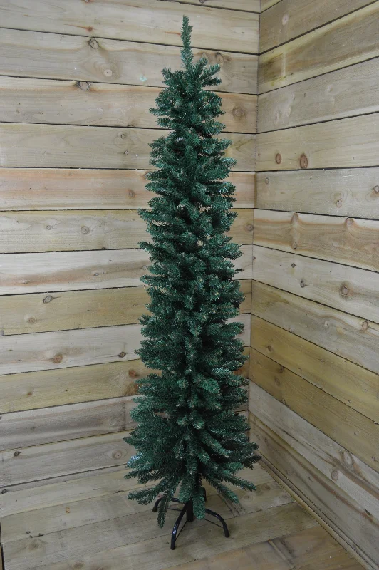 Christmas Homemade Cookies 220cm (7ft 3") Premier Pencil Style Slim Christmas Tree in Green Christmas Homemade Cookies 220cm (7ft 3") Premier Pencil Style Slim Christmas Tree in Green