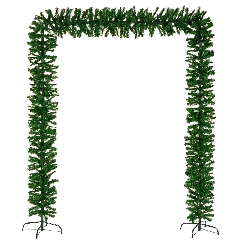 240cm Traditional Green Christmas Tree Arch 2 Sizes