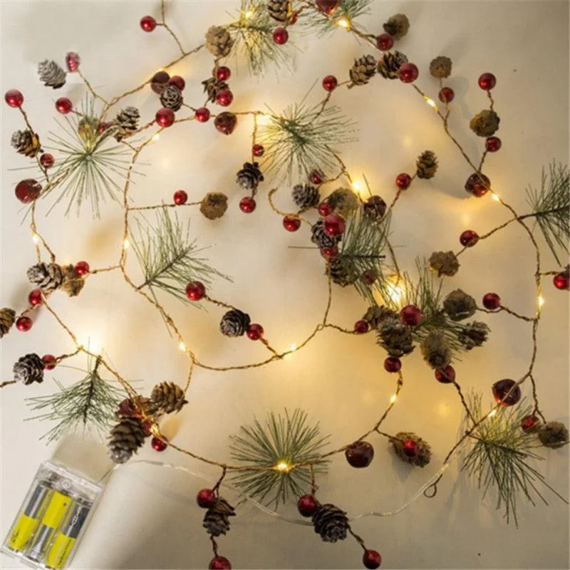 Christmas Twinkling Decorations Copper Wire Pine Cone LED For Christmas Tree Decorations Christmas Twinkling Decorations Copper Wire Pine Cone LED For Christmas Tree Decorations