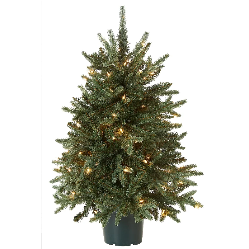 Christmas Warm Glow 3 ft. Pre-Lit Everyday Collection Tree with Clear Lights