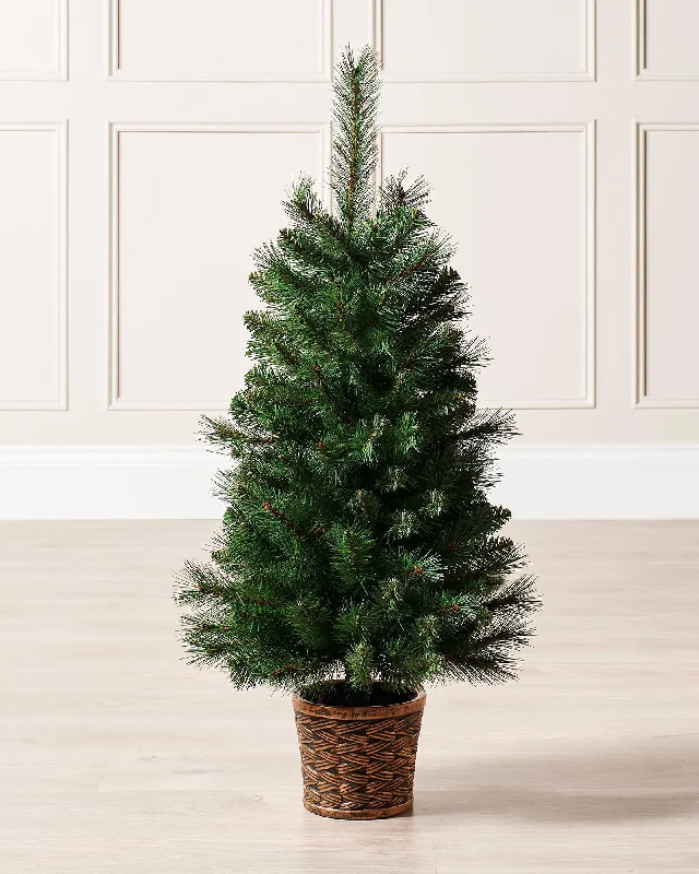 Christmas Santa Workshop Potted Victorian Pine Christmas Tree, 3 ft