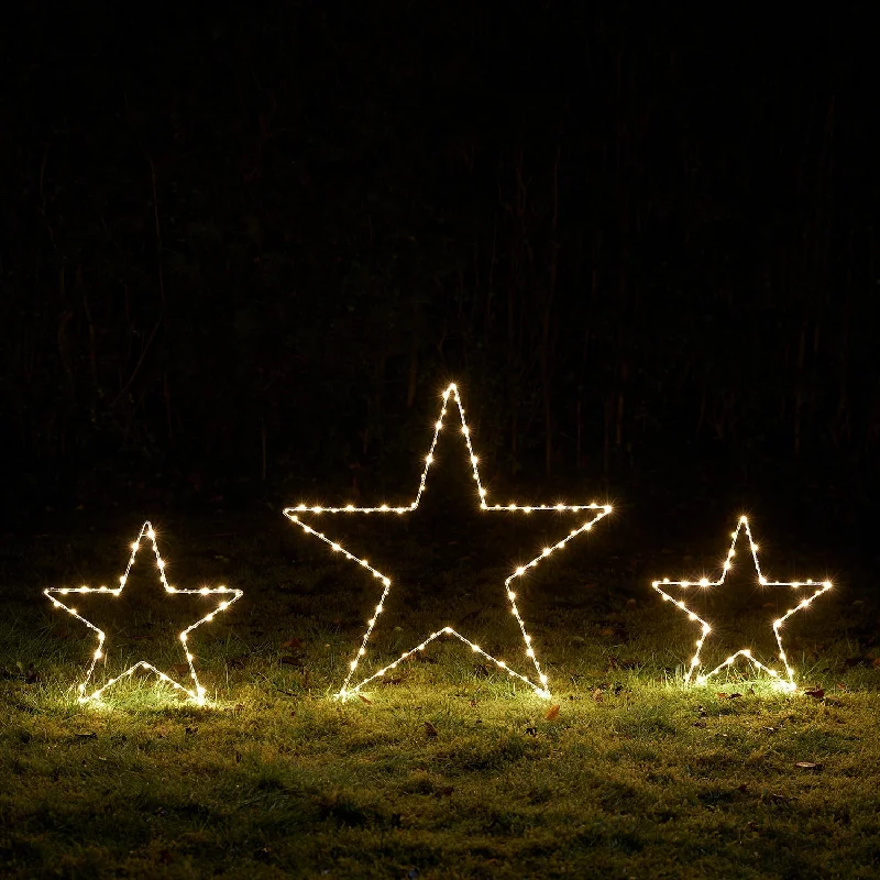 Christmas Gifting Joy 3 Dual Colour LED Osby Star Christmas Stake Lights