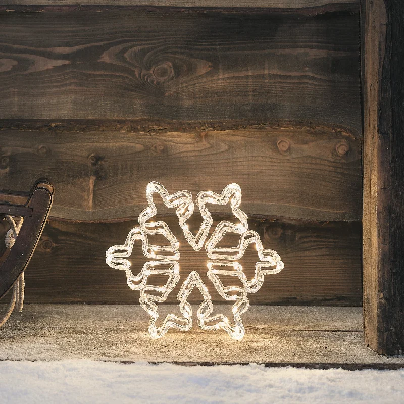 Christmas Holiday Greetings 30cm LED 3D Acrylic Snowflake Silhouette