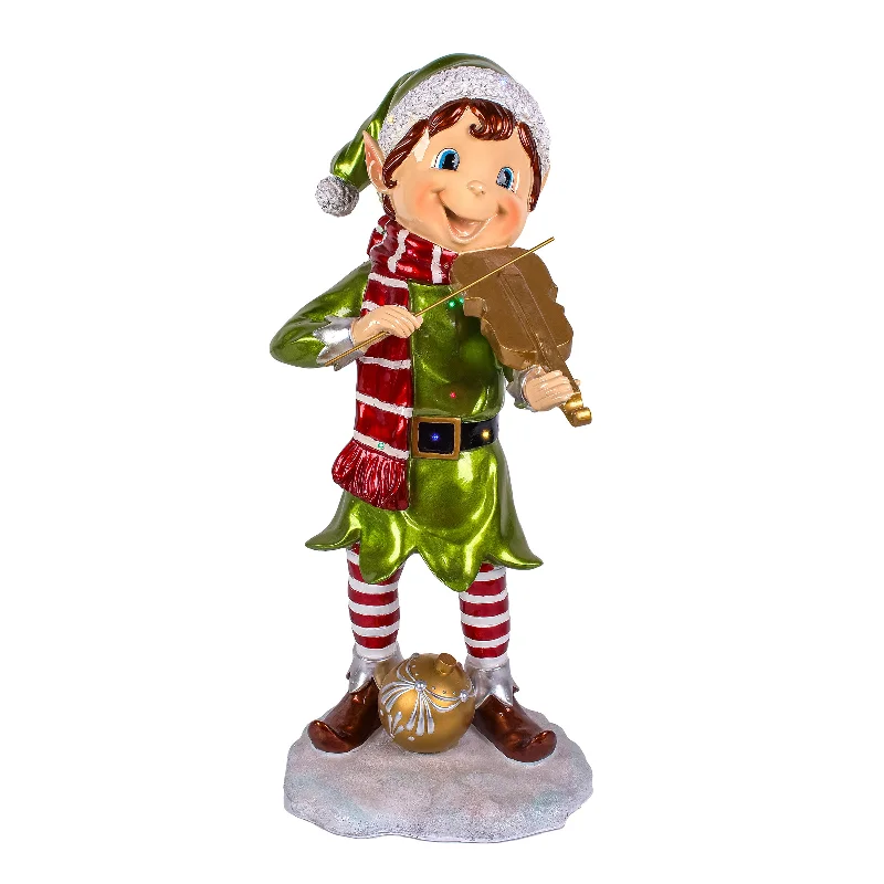 Christmas Classic Festivities 36 in. Fiddle Playing Pixie Elf with Multicolor Lights Christmas Classic Festivities 36 in. Fiddle Playing Pixie Elf with Multicolor Lights