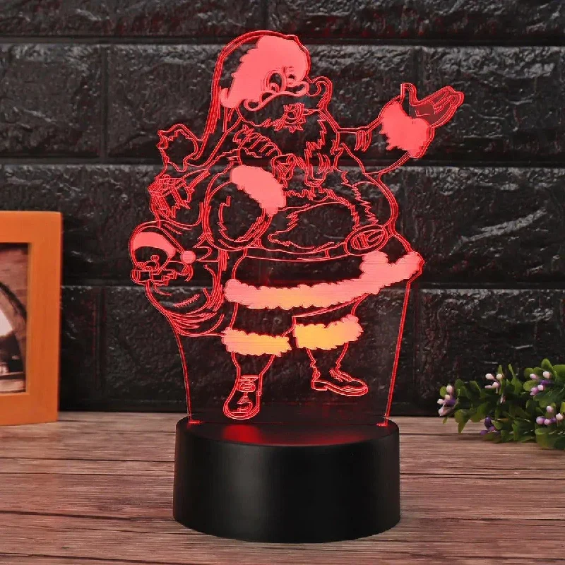 Christmas Cozy Sweaters 3D Santa Claus LED Color Changing Night Light - Remote Control, Bedside Lamp Christmas Cozy Sweaters 3D Santa Claus LED Color Changing Night Light - Remote Control, Bedside Lamp