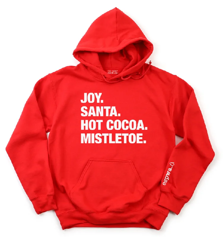 4 THINGS® Christmas Lover Unisex Hoodie - Red