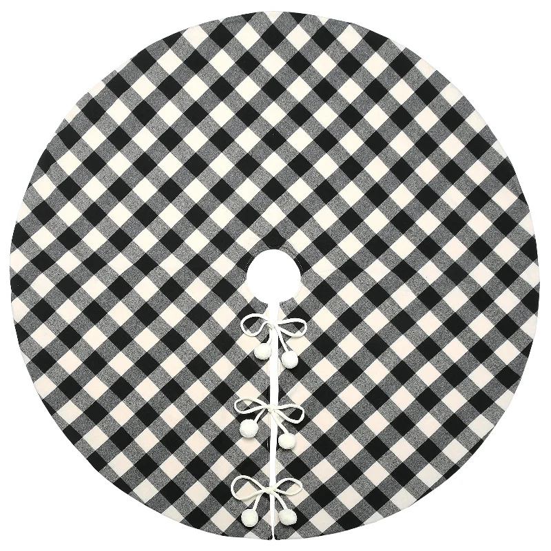 Christmas Ice Decorations 48 in. General Store Collection Plaid Tree Skirt