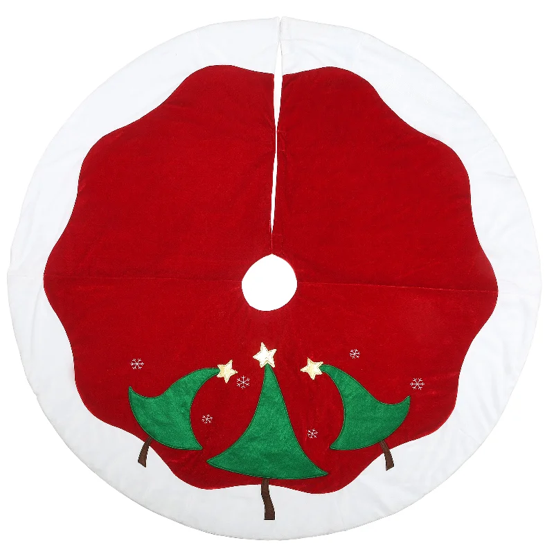 Christmas Gift Wrapping Ideas 48 in. General Store Collection Red and White Tree Skirt Christmas Gift Wrapping Ideas 48 in. General Store Collection Red and White Tree Skirt