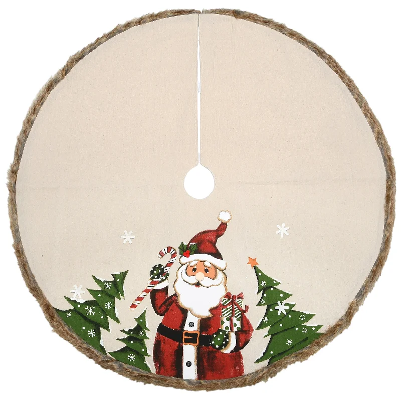 Christmas Magical Experience 48 in. Rural Homestead Collection Santa Tree Skirt