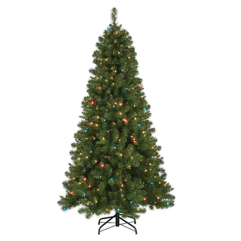 Christmas Holiday Festivities 6.5 ft. Pre-Lit Mixed Pine Tree with Multicolor Lights Christmas Holiday Festivities 6.5 ft. Pre-Lit Mixed Pine Tree with Multicolor Lights