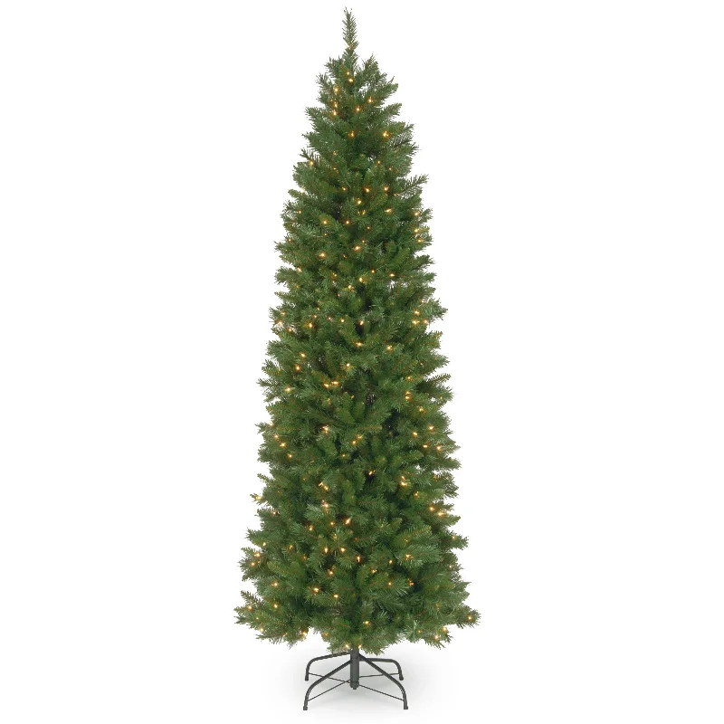Christmas Winter Forest 6.5 ft. Pre-Lit Pennington Fir Pencil Tree with Clear Lights Christmas Winter Forest 6.5 ft. Pre-Lit Pennington Fir Pencil Tree with Clear Lights