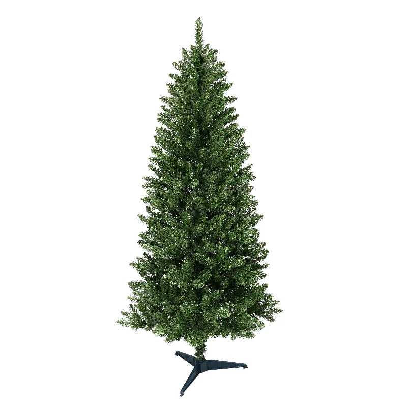 Christmas Wooden Decor 6' Carson Pine Artificial Christmas Tree with Stand, Green