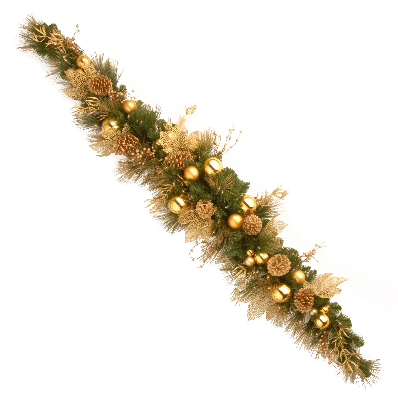 Christmas Baking Fun 6 ft. Pre-Lit Decorative Collection Elegance Swag with Clear Lights Christmas Baking Fun 6 ft. Pre-Lit Decorative Collection Elegance Swag with Clear Lights