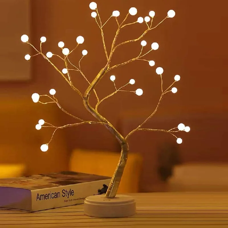 Christmas Fairy Lights 60LED Tree Lights Bulbs, Battery Operated, Warm White