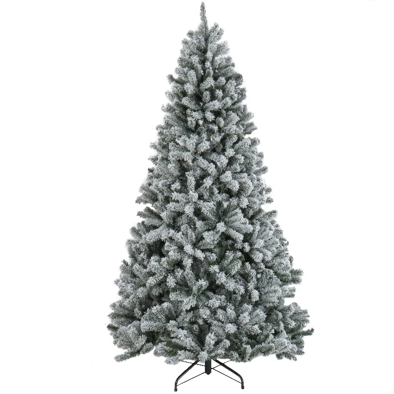 7.5 ft. North Valley Spruce Tree with Snow Dusted Braches