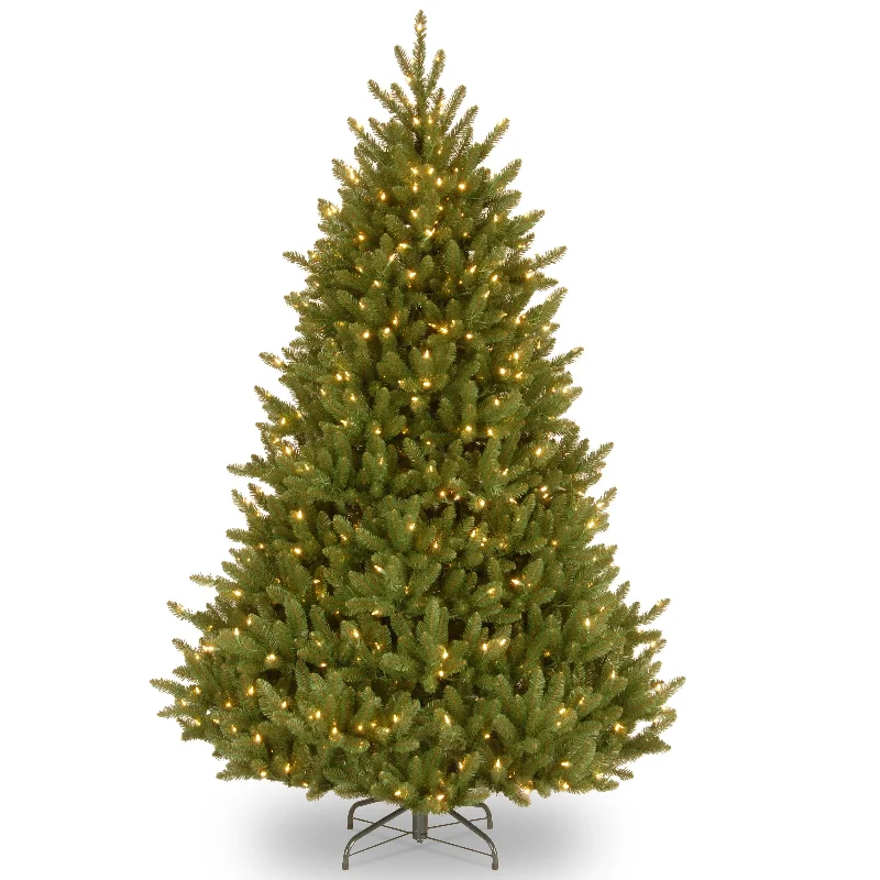 Christmas Outdoor Lights 7.5 ft. Pre-Lit Natural Fraser Fir Tree with Clear Lights
