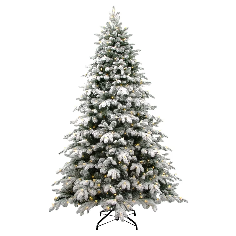 Christmas Magical Experience 7.5 ft. Pre-Lit Snowy Avalanche Tree with Dual Color LED Lights Christmas Magical Experience 7.5 ft. Pre-Lit Snowy Avalanche Tree with Dual Color LED Lights