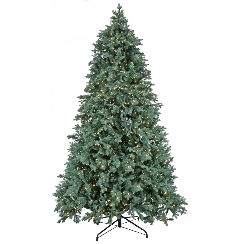 Christmas Cozy Blankets 7.5 ft. Pre-Lit Wellesley Fir Tree with PowerConnect Dual Color LED Lights Christmas Cozy Blankets 7.5 ft. Pre-Lit Wellesley Fir Tree with PowerConnect Dual Color LED Lights