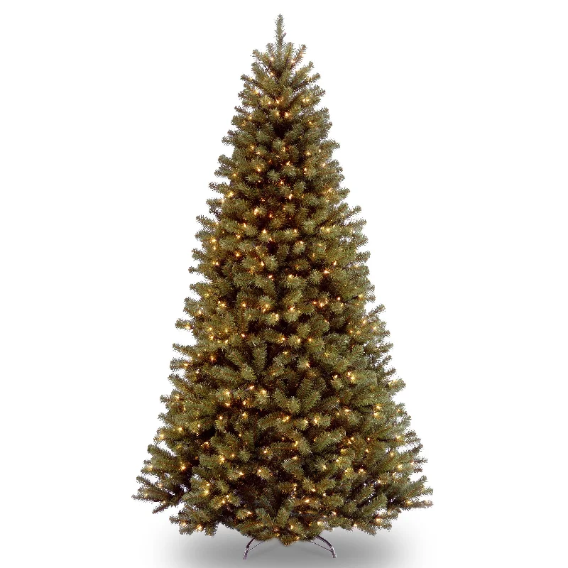 Christmas Nostalgic Moments 9 ft. Pre-Lit Aberdeen Blue Spruce Tree with Light Parade LED Lights