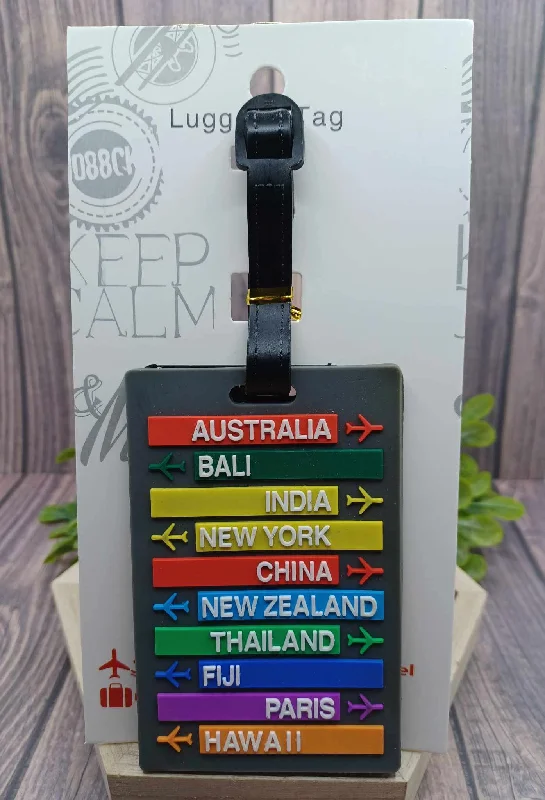 Christmas Santa Arrival All the Countries Luggage Tags