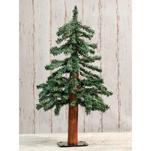 Christmas Village Scene Alpine Tree 3 ft.