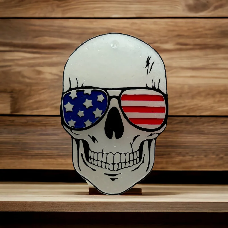 Christmas Warm Drinks Americana Glow in the Dark Skull Freshie