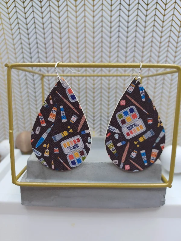 Christmas Gingerbread Delights Art Earrings