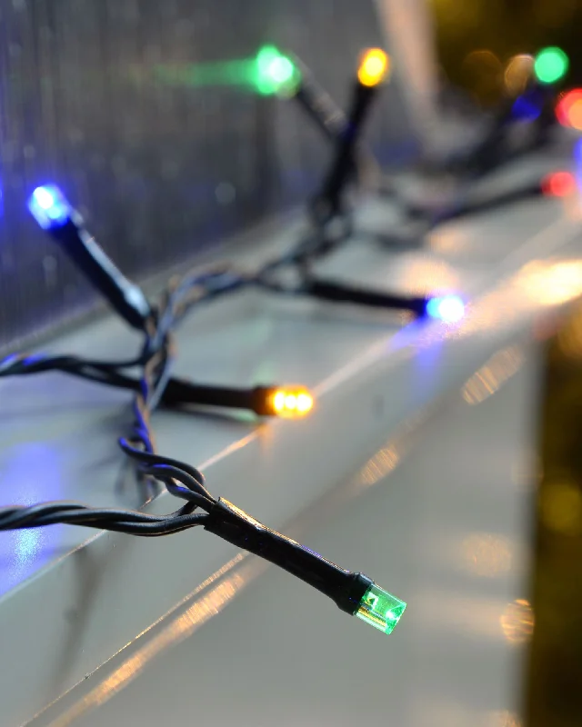 Christmas Magical Experience Battery Operated Multi-Function 200 LED Light String with Timer, Multi-Coloured