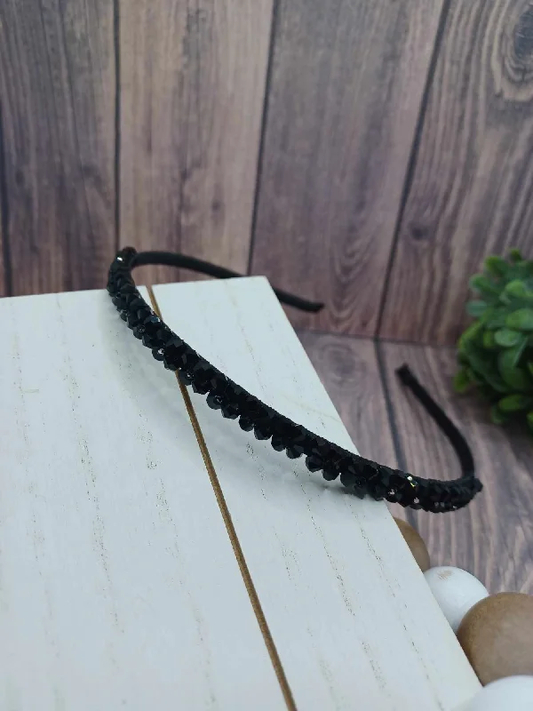 Christmas Traditional Feast Black Rhinestone Headband