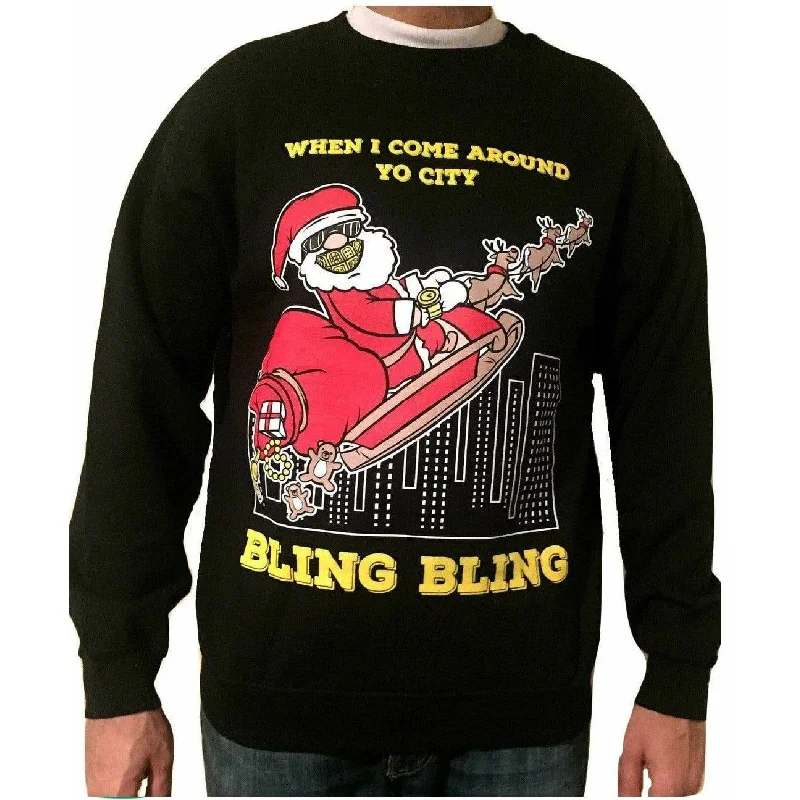 BLING SANTA - Black