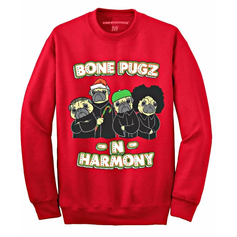 Christmas Holiday Baking BONE PUGS - Red