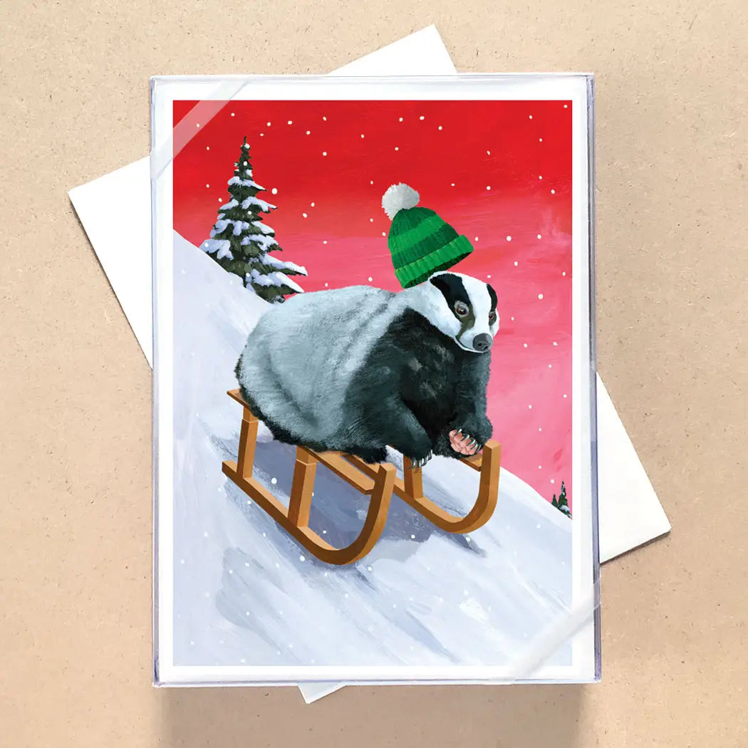 Christmas Holiday Traditions Boxed Holiday Cards - Badger