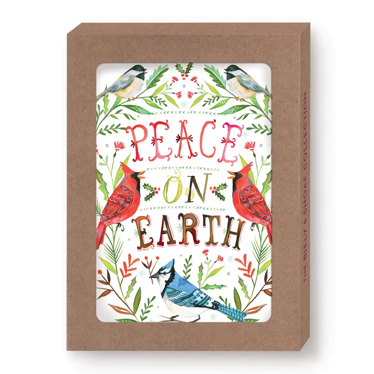 Christmas Jolly Spirit Boxed Holiday Cards - Peace on Earth