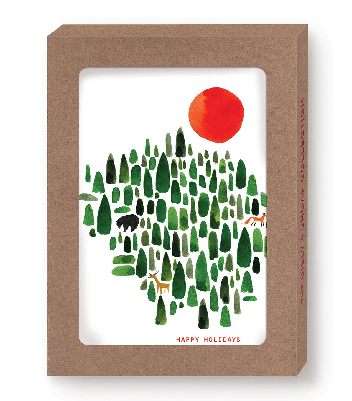 Christmas Holiday Goodies Boxed Holiday Cards - Winter Forest