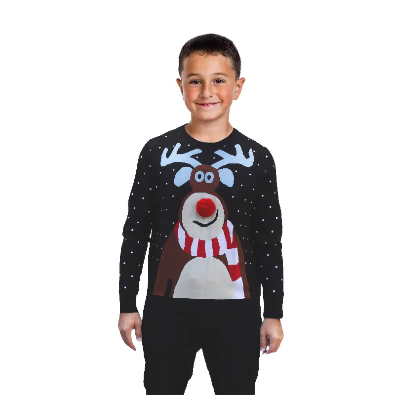 Christmas Nostalgic Moments Boy Nosy Reinder Sweater