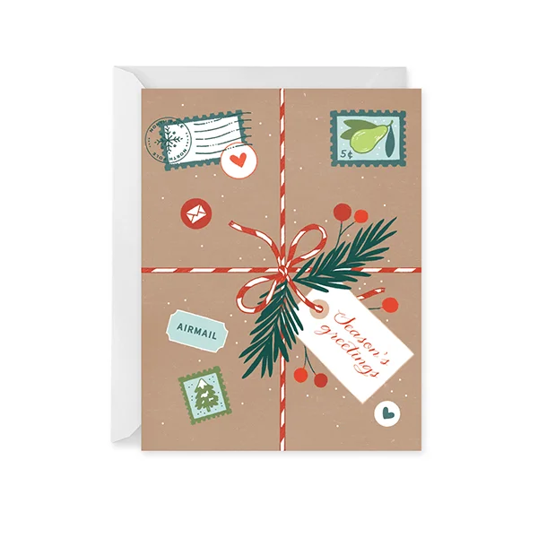 Brown Paper Packages Holiday Card