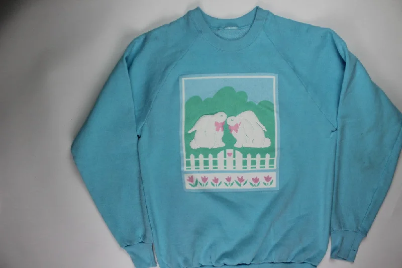 Christmas Festive Lights Bunny Love-Small Christmas Sweater