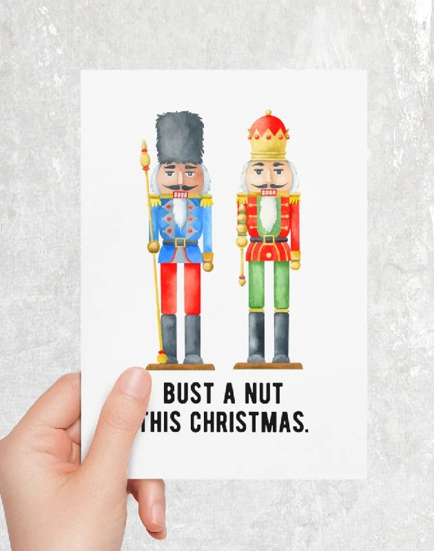 Christmas Baking Fun Bust A Nut This Christmas Greeting Card