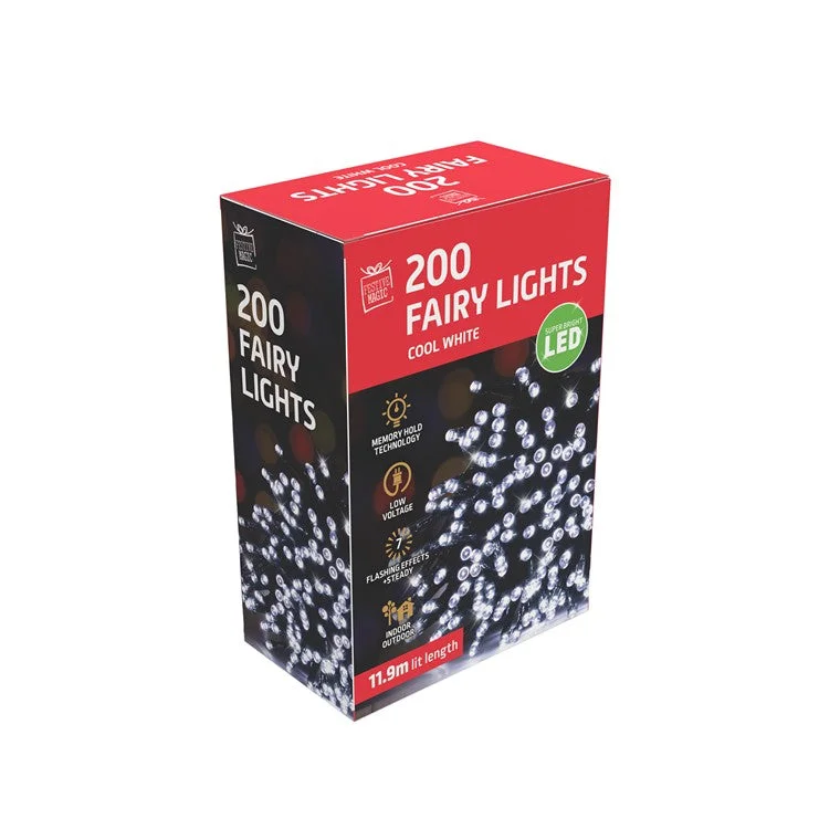 Fairy Lights, Cool White, 200 LED