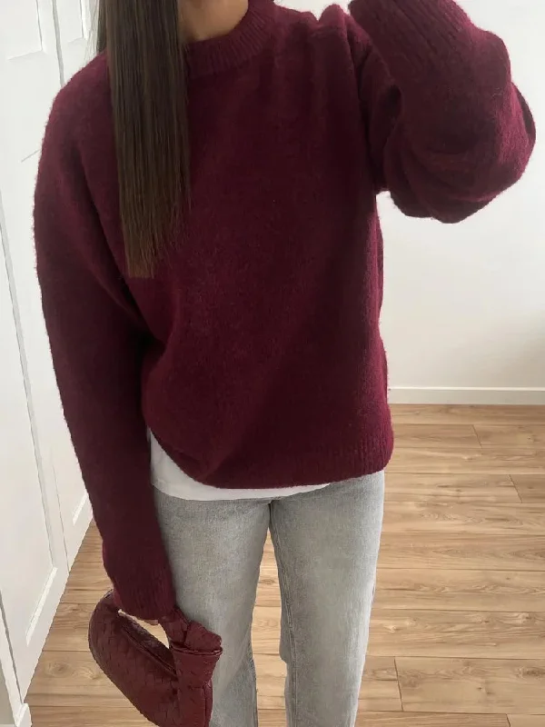Christmas Twinkling Lights Casual Knitted Long Sleeved Loose Christmas Sweater