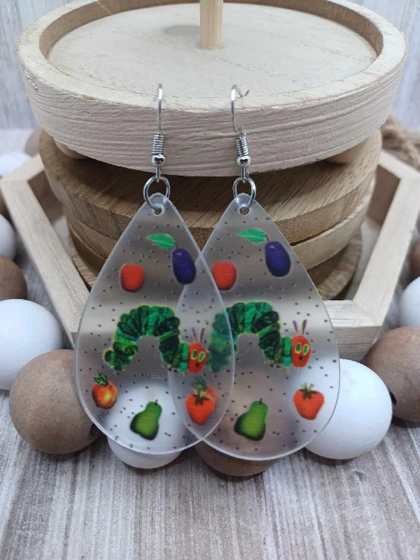 Christmas Homemade Treats Caterpillar Earrings