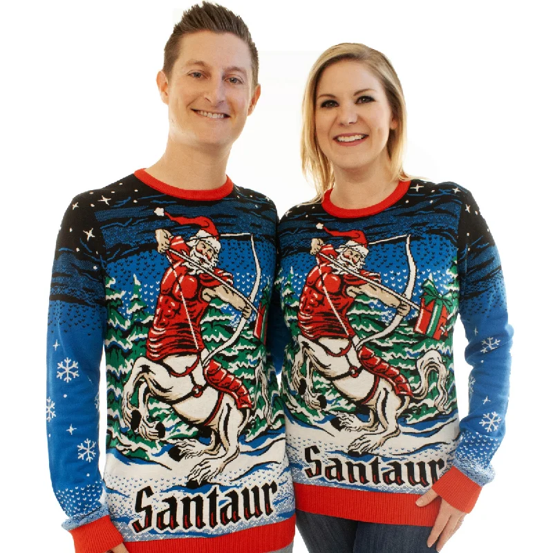 Christmas Magical Night Centaur Santa - Santaur | Ugly Christmas Sweater For Men & Women | Unisex Sizing