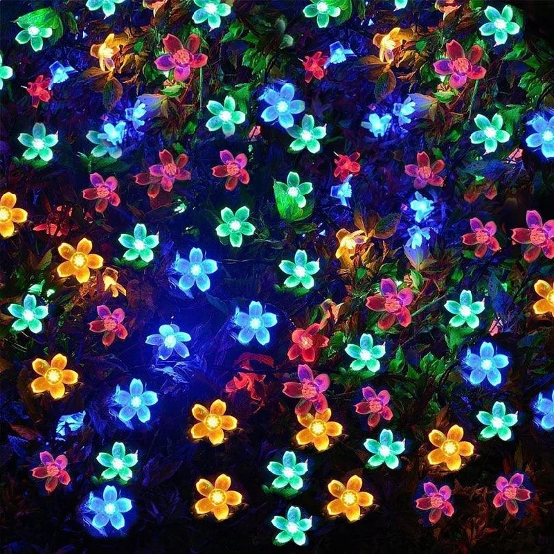 Christmas Garland Designs "Cherry Blossom Solar LED Christmas Tree Lights – 8 Modes, Waterproof" Christmas Garland Designs "Cherry Blossom Solar LED Christmas Tree Lights – 8 Modes, Waterproof"