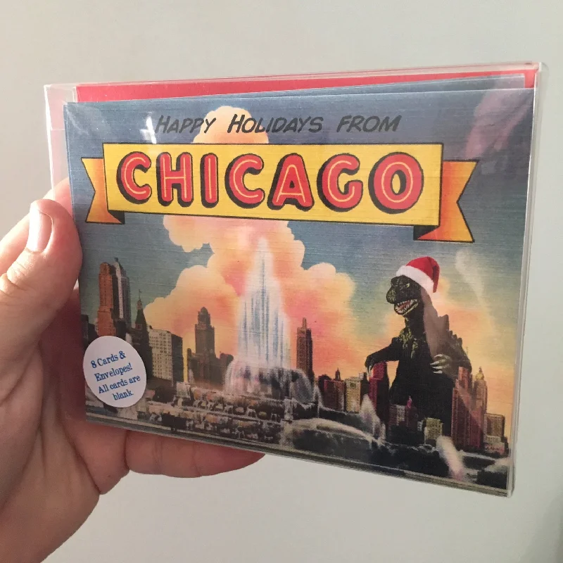Christmas Holiday Festivities Chicago Holiday Card Set of 8