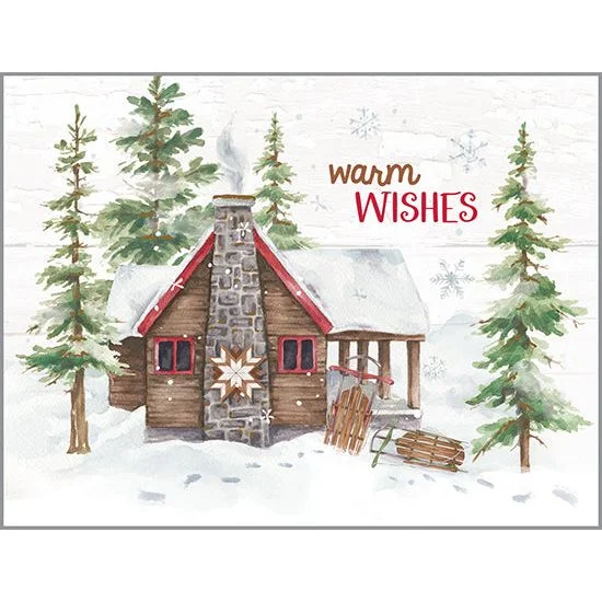 Christmas card - Cozy Cabin