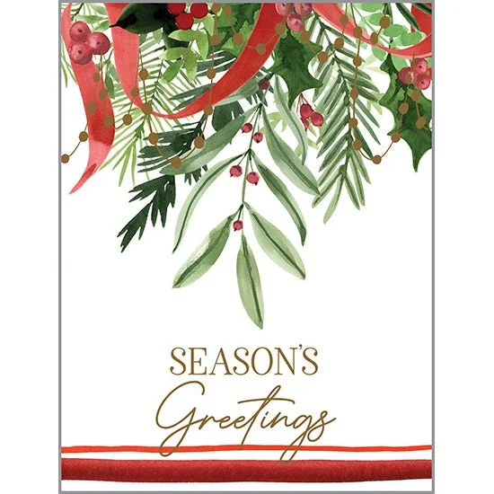 Christmas card - Evergreen Swag